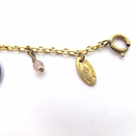 Chanel Charms Bracelet w/ CC, No. 5, and Moonstone - Picture 4 of 7